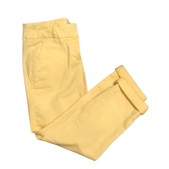 LOFT Slim Pencil Ankle Pants in Soft Yellow Size 8 -- ABSOLUTELY GORGEOUS!!! - Picture 2 of 8
